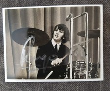 Ringo Starr signed Autograph,The Beatles, on 8cm x 6cm small Card. With L.O.A