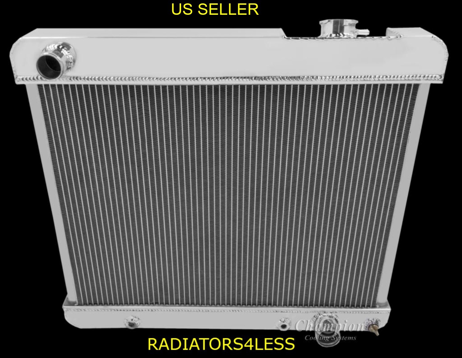 NEW CHAMPION 4 ROW ALUMINUM RADIATOR MC284 63 64 65 66 CHEVY TRUCK PICKUP C10