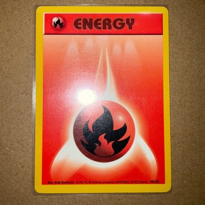 Fire Energy 98/102 Base Set Regular - LP