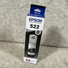 Genuine Epson 522 Ecotank T522120-S T522120-CP Black Ink Exp 10/2028 SEALED BOX