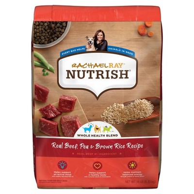 Real Beef, Pea & Brown Rice Recipe Dry Dog Food high-quality ingredients, 14 lb.