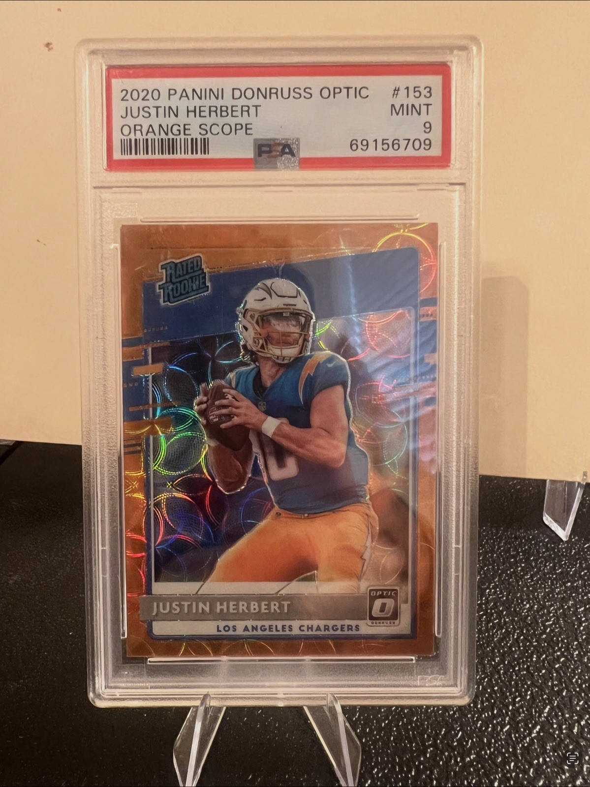 2020 Panini Donruss Optic  Justin Herbert #153 Orange Scope Prizm /79 (RC) 🔥 
