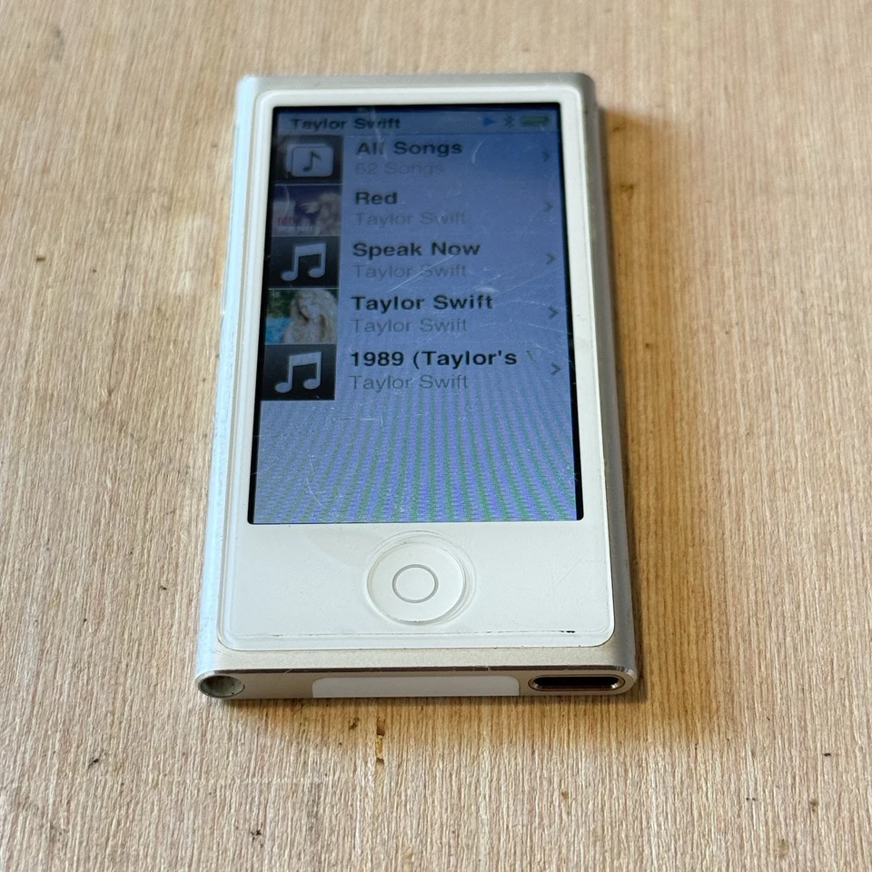 iPod Nano 7ª Generación Plateado 16 GB Modelo: A1446 con 2087 Canciones/Cargador Probado ¡Buena lectura!! Foto 3 de 4