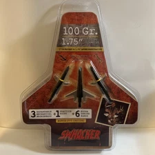 Swhacker CROSSBOW  2-Blade 1.75” Mechanical Broadheads 100 Grain 