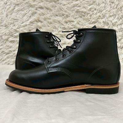 Red Wing Beckman Flatbox Work Boots 9423 Men's 10 D Black Leather Unused
