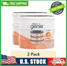 6 Count Diaper Genie Refill Clean Laundry Scent Holds Up to 270 Newborn Diapers