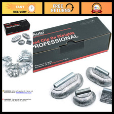 Lead Clip-on Wheel Weights Assortment For Steel Rims 100 Pcs - Tire Balancing