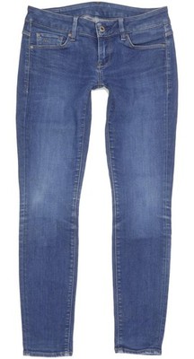 G-Star 3301 Low  Damen Blau Skinny Slim Stretch Jeans W26 L27 (95313)