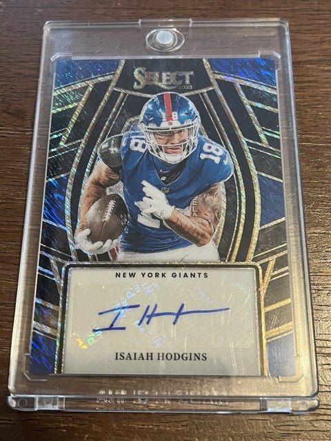 2023 Panini Select Isaiah Hodgins Auto 1/1 Giants