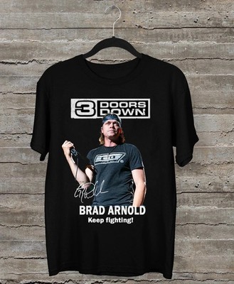 3 Doors Down Brad Arnold Keep Fighting! T-Shirt Size HS494