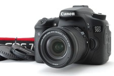 Canon EOS 70D 20.2MP Digital SLR Camera Black Body 18-55mm Lens 11,118 shots