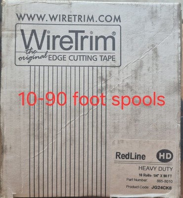 Wiretrim Redline Hd 865-8010 Edge Cutting Tape 1/4''×90' 10 Pack!