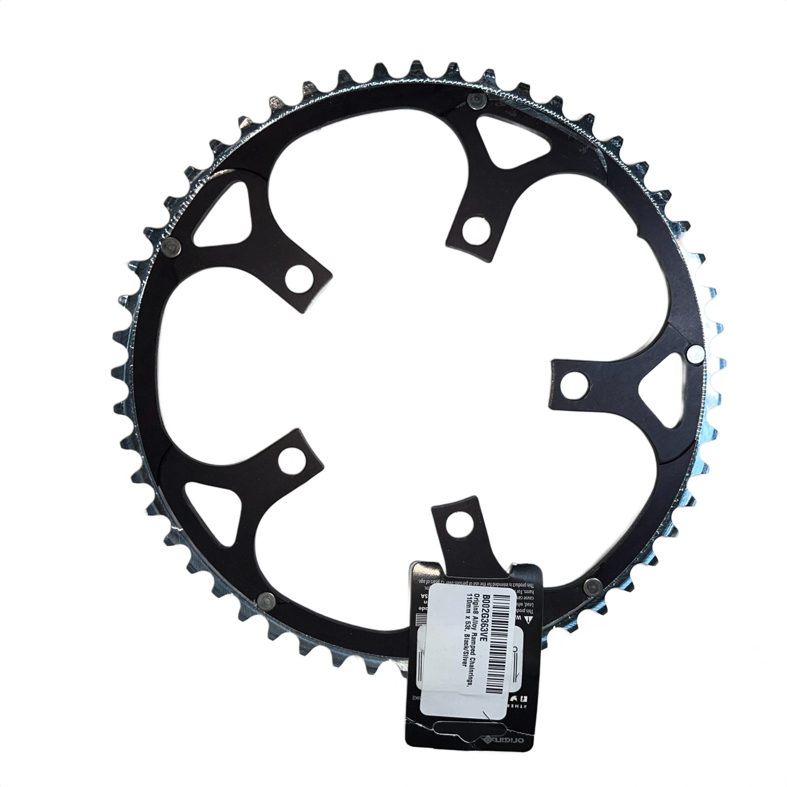 Origin-8 Alloy Ramped Chainrings Chainring Or8 110mm 53t Bla