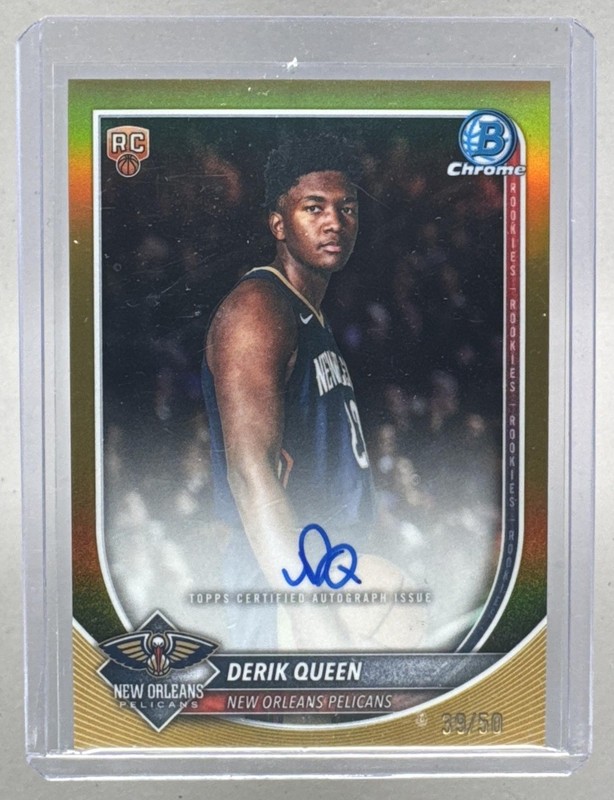 Derik Queen 2025 Bowman Chrome #BCA-DQ Gold Refractor RC Rookie Auto /50