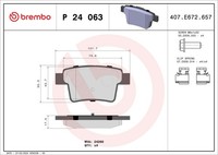 Bremsbelagsatz Scheibenbremse Prime Brembo P 24 063 FüR Ford Jaguar Mondeo Type