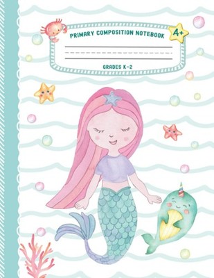 Primary Composition Notebook Grades K-2: Draw and Write Story Journal, Dotted Mi