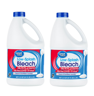 #ad Low Splash Bleach Regular 121 Oz pack of 2 $8.05