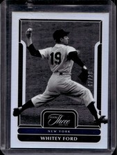 2023 Panini Three and Two #91 Whitey Ford Holo Silver #/20