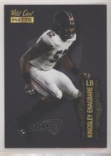 2022 Wild Card MATTE Black Kingsley Enagbare #MB-75 00jz