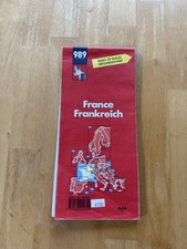 Vintage 1997 Michelin France Road Map 989 Folding Tourist Travel Guide Color