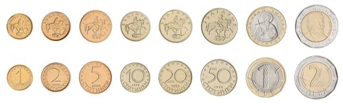 Bulgaria 1 Stotinka - 2 Leva, 8 Pieces Set, 1999-2015, KM #237a-337, Mint