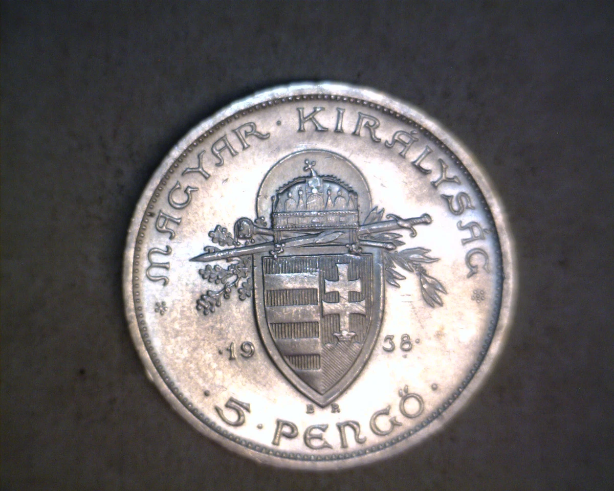 ハンガリー　５ペンゴ銀貨　1938年 25+ 1938 Year Hungarian Coins for sale | Updated Oct 2026