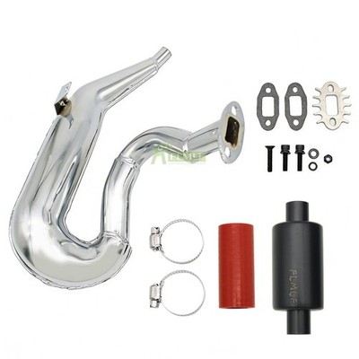 FLMLF Exhaust System Kit for 1/5 Losi 5ive T RC CAR Baja 5B 5SC PARTS HPI RV Km 