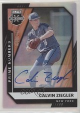 2021 Elite Extra Edition Prime Numbers A Signatures Calvin Ziegler Auto 0o6v