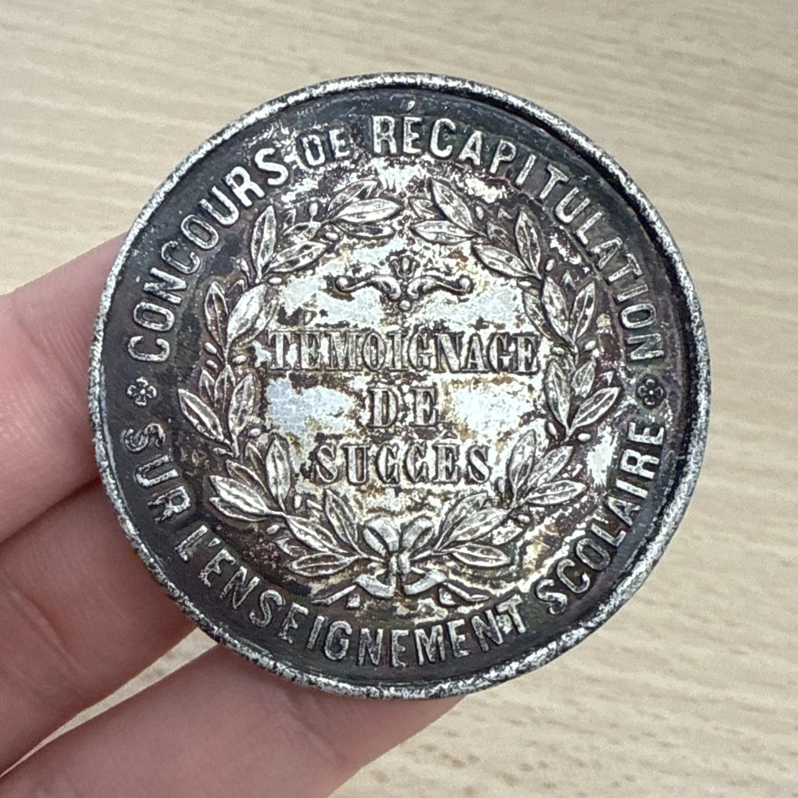 Médaille Concours De Récapitulation Sur L’enseignement Scolaire