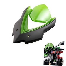 Motorcycle Windshield Windscreen Double Bubble Wind Deflectors Black-Green