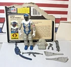 GI Joe Snow Serpent 1985 v1 *100% COMPLETE w/Card, Near Mint! Cobra Vintage ARAH
