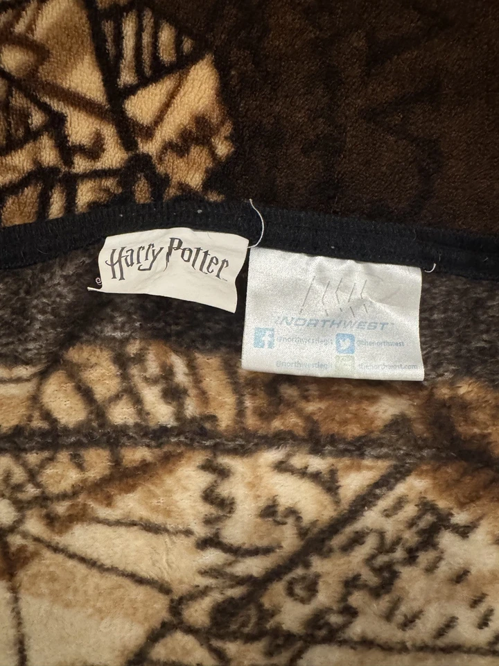 Harry Potter Merodeadores Mapa Polar Manta Lanzar Merodeadores Mapa Mago de Hogwarts Foto 4 de 4