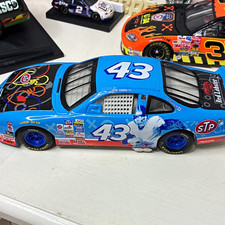 John Andretti STP #43 Blue Diecast Racing Stock Car with Sponsor Decals