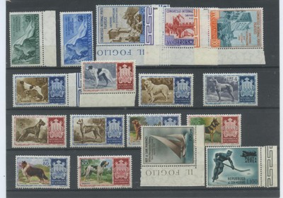 SAN MARINO 1956 VINTAGE CPL. E P.A. 17V. 3 ** LUXURY
