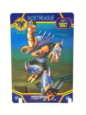 Overdrive Ostrich No.59 Mega Man X2 ROCK Card Carddass 1994 CAPCOM