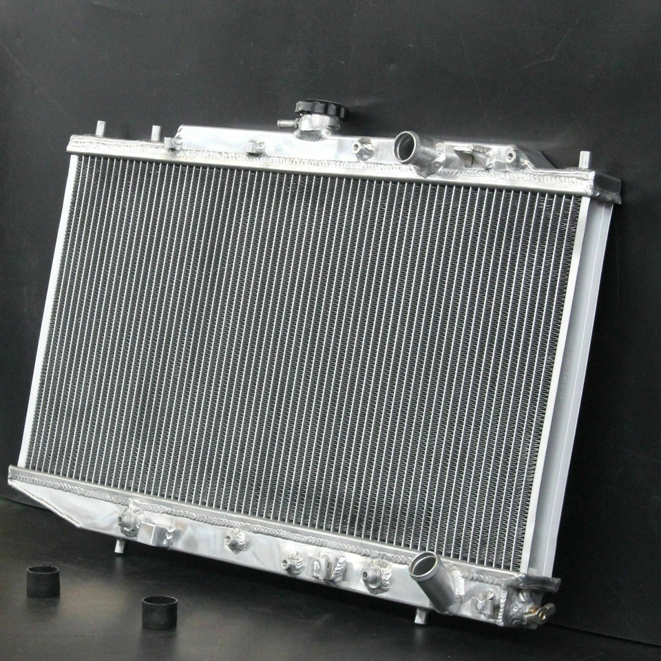 Radiador para Honda Civic CRX DX LX 1.5L 1.6L L4 1988-1991 886 AT aluminio completo Foto 3 de 4