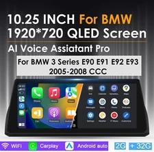 For BMW 3 Series E90/E91/E92/E93 2005-2008 Android 13 Car GPS Navi 10.25"CCC