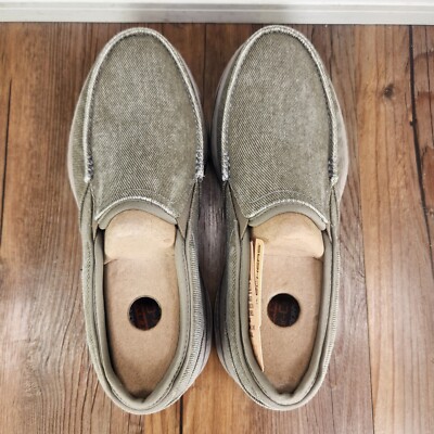 Skechers Relaxed Fit Creston Moseco Mens Sz 7 Taupe Canvas  display picture 1