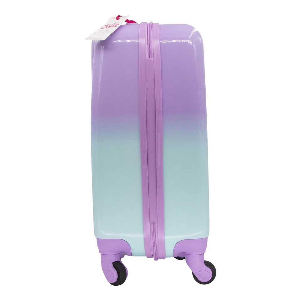 Justice Girl's 22" Hard Shell Carry-On Luggage in a Pastel Print - Image 4 of 4