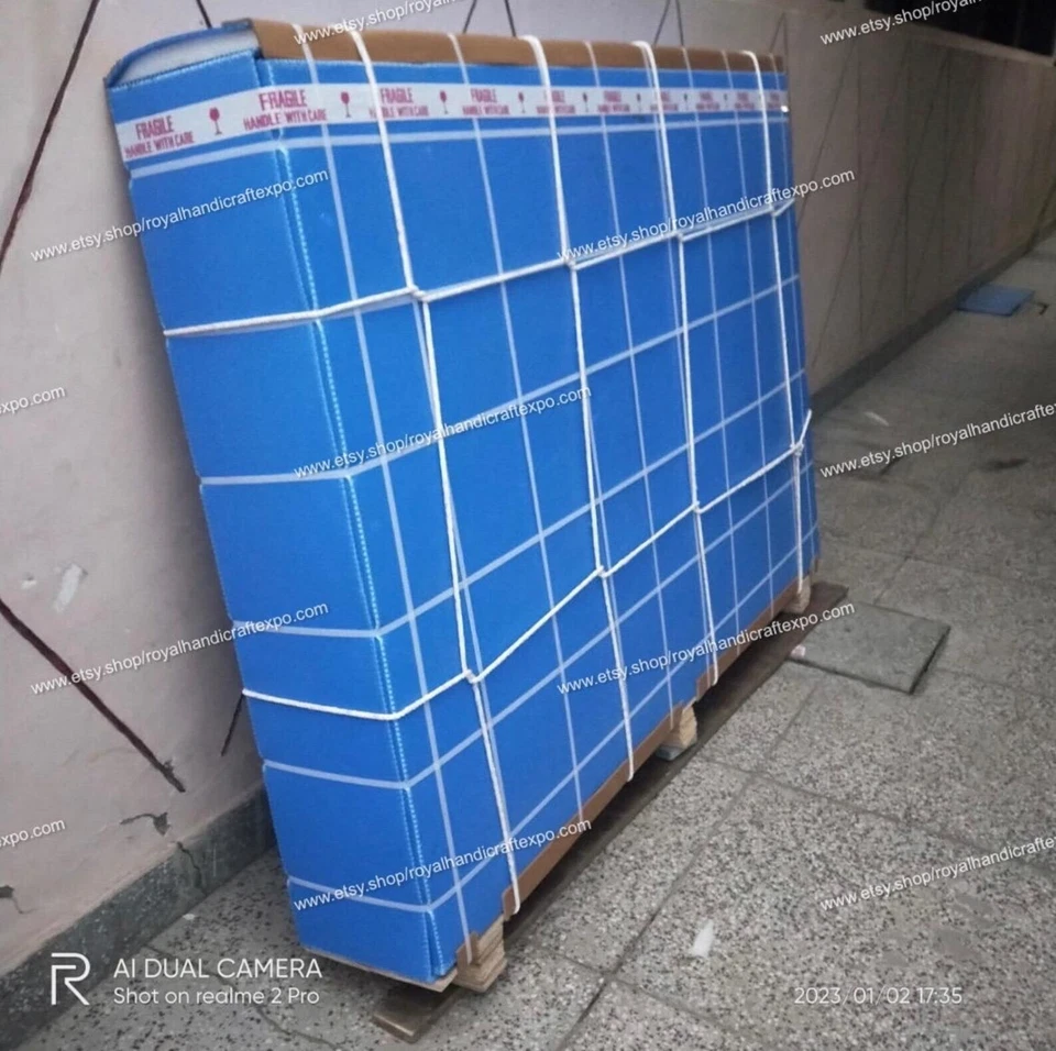 Wooden Epoxy Dining Table Top / Resin Table, blue river table, Epoxy table top, - Image 4 of 4