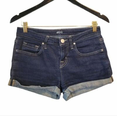 BDG | Mid Rise Shortie Dark Wash Denim Jean Shorts Size 26