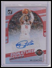 2020-21 Donruss Ben McLemore #SG-BML Signature Series Auto Houston Rockets