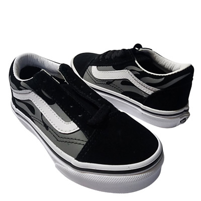 Vans Old Skool Suede Flame Kids Size 11