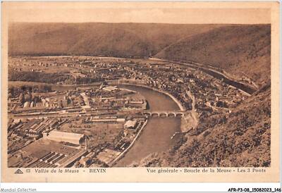AFRP3-08-0226 - vallée de la meuse - REVIN - vue générale - boucle de la