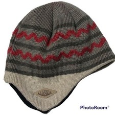 Artic Circle Beanie Alaska Hat Boys Teens Size Large Gray Winter Ski Snow Cap