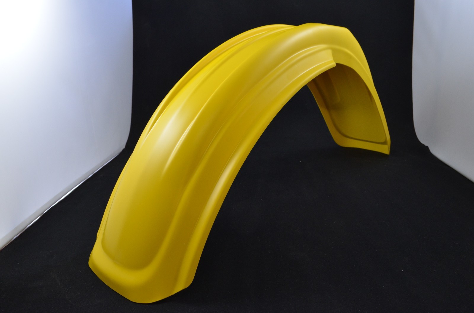 Garde-boue avant type Falk jaune large en plastique pour moto