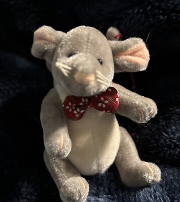 3  MARY MEYER MOUSE OLD WORLD CURIOS FULLY JOINTED  ORIGINAL TAG
