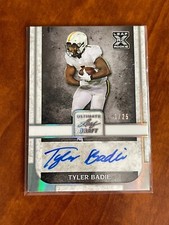 2021 LEAF ULTIMATE DRAFT   AUTO  RC ROOKIE  TYLER BADIE RAVENS /25