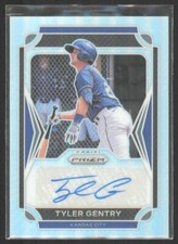 2021 Panini Prizm Draft Picks Silver Autograph Tyler Gentry Auto Royals #34