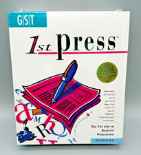 GST 1st Press Desktop Publishing Software 3.5" Diskette Windows NEW OLD STOCK 